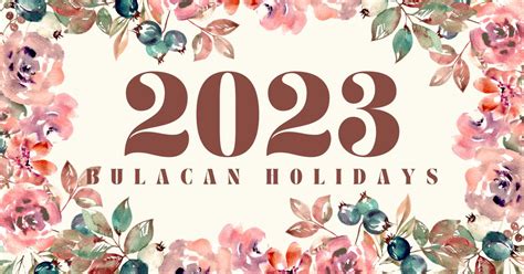 local holidays in bulacan 2023